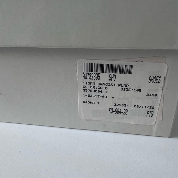 Manolo Blahnik Hangisi 115 Embellish Shimmer Pumps heel - Picture 7 of 10